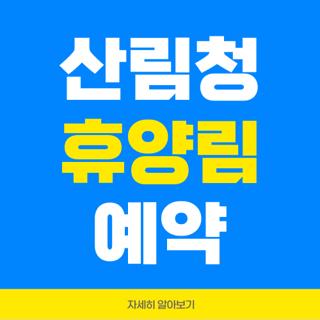 산림청 휴양림 예약