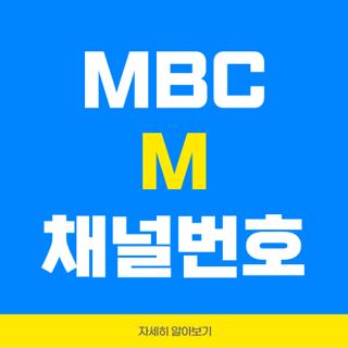 MBC M 채널번호
